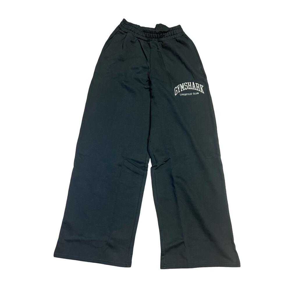 Gymshark Collegiate Graphic Lifestyle Club Straight Leg Jogger Pants XS Black